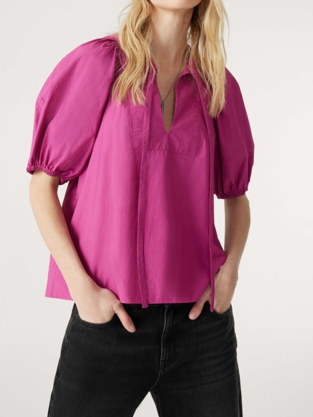 ba&sh Jamie cotton blouse Small